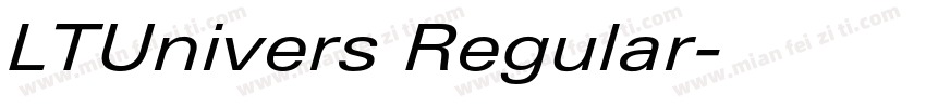 LTUnivers Regular字体转换